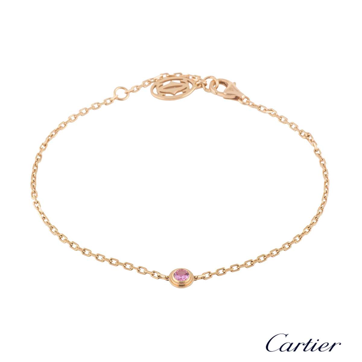 CRB6037300 - Saphirs Légers de Cartier bracelet - Pink gold, pink